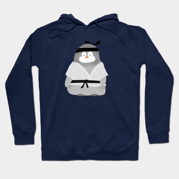 Karate Penguin Hoodie by novabee